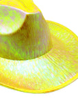Yellow Metallic Cowboy Hat