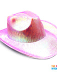 Light Pink Metallic Cowboy Hat
