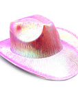 Light Pink Metallic Cowboy Hat