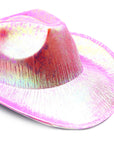Light Pink Metallic Cowboy Hat