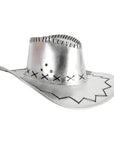 Metallic Cowboy Hat (Silver)