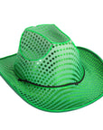 Green Sequin Cowboy Hat (Light Up)