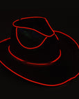Red Metallic Cowboy Hat (Light Up)