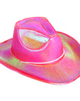 Pink Metallic Cowboy Hat (Light Up)