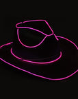 Pink Metallic Cowboy Hat (Light Up)