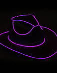 Purple Lilac Metallic Cowboy Hat (Light Up)