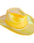 Yellow Metallic Cowboy Hat (Light Up)