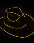 Yellow Metallic Cowboy Hat (Light Up)