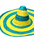 Large Mexican Straw Hat (Aussie Green and Gold)