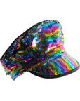 Rainbow Sequin Cap