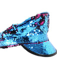 Blue Sequin Cap