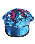 Blue Sequin Cap