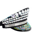 Deluxe Black Studded Festival Cap