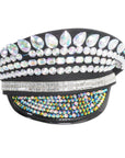 Deluxe Black Studded Festival Cap