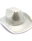 Silver Sequin Cowboy Hat