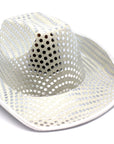 Silver Sequin Cowboy Hat