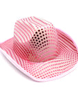 Pink Sequin Cowboy Hat