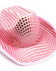 Pink Sequin Cowboy Hat