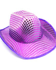 Purple Sequin Cowboy Hat