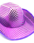 Purple Sequin Cowboy Hat