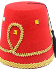 Deluxe Red Arabian Fez Hat