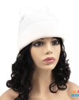 Plain Colour Beanie (White)