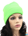 Plain Colour Beanie (Fluro Green)