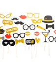 New Years Glitter Photo Prop Kit