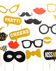 New Years Glitter Photo Prop Kit