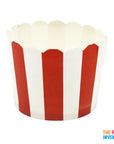 Red Wide Stripe Paper Cupcake Cups (25pk)