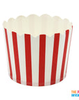 Red Thin Stripe Paper Cupcake Cups (25pk)