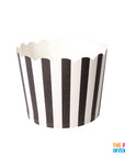 Black Stripe Paper Cupcake Cups (25pk)