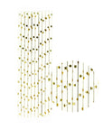 Metallic Gold Star Paper Straws
