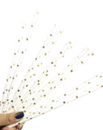 Metallic Gold Star Paper Straws
