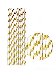 Metallic Gold Circle Paper Straws