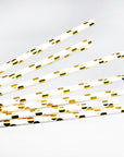 Metallic Gold Circle Paper Straws