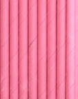 Plain Pink Paper Straws