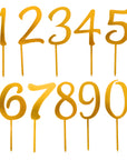 Number Cake Toppers (Gold)