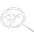 Oh Baby Cake Topper (Silver)
