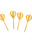 Hot Air Balloon Gold Cupcake Toppers (4pk)