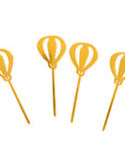 Hot Air Balloon Gold Cupcake Toppers (4pk)