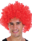Mens Afro Wig (Red)
