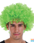 Mens Afro Wig (Green)