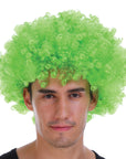 Mens Afro Wig (Green)