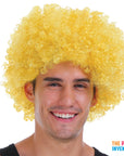 Mens Afro Wig (Yellow)