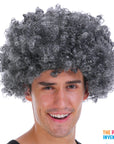 Mens Afro Wig (Grey)