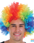 Mens Afro Wig (Rainbow)