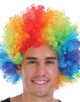 Mens Afro Wig (Rainbow)