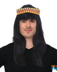 Mens Native American Headband Wig