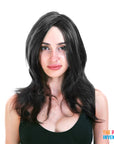 Black Wavy Layered Wig